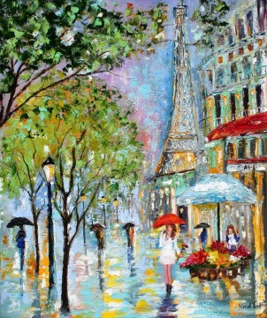 Paris œuvres - parapluies sous la tour effel